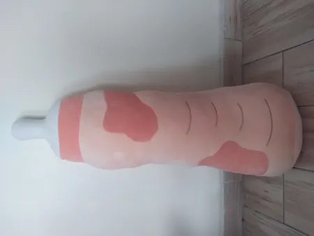 عروسک طرح شیشه شیر بالشتی ارتفاع 80 سانتی متر