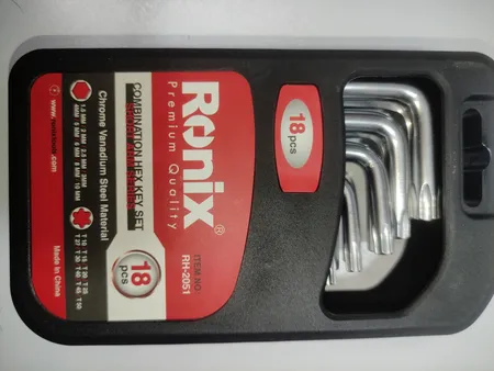 مجموعه 18 عددی آچار آلن و ستاره ای رونیکس مدل RH-2051