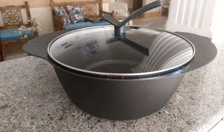 سرویس  قابلمه و تابه گرانیت 8 پارچه آرسکا مدل پروانه