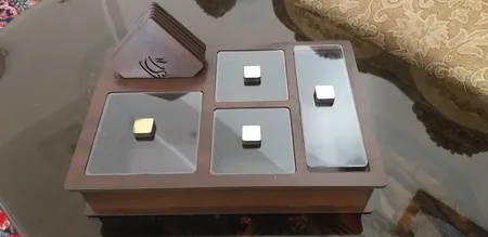 جعبه رومیزی تی بگ و تنقلات و زیرلیوانی مدل DR_BEST