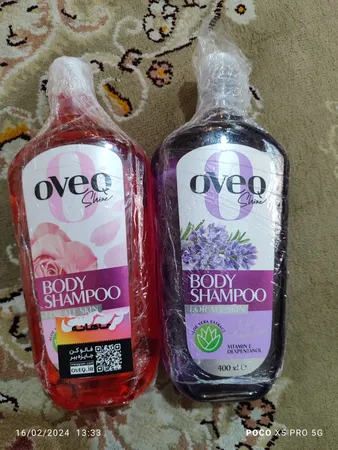 شامپو بدن اوک شاین مدل گل ها حجم 400 میلی لیتر بسته 3 عددی