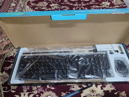 کیبورد و ماوس بی سیم گرین مدل GKM-505W، سوییچ ممبران، Full-Size