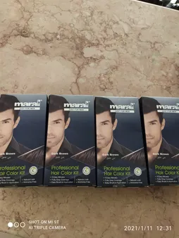 کیت رنگ موی مردانه مارال مدل Dark Brown حجم 50 میلی لیتر بسته 2 عددی