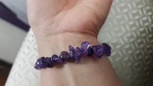 تجریه خرید دستبند مدل سنگ طبیعی آمتیست