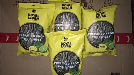 تخمه آفتابگردان برشته با لیمو رویال جوان - 100 گرم