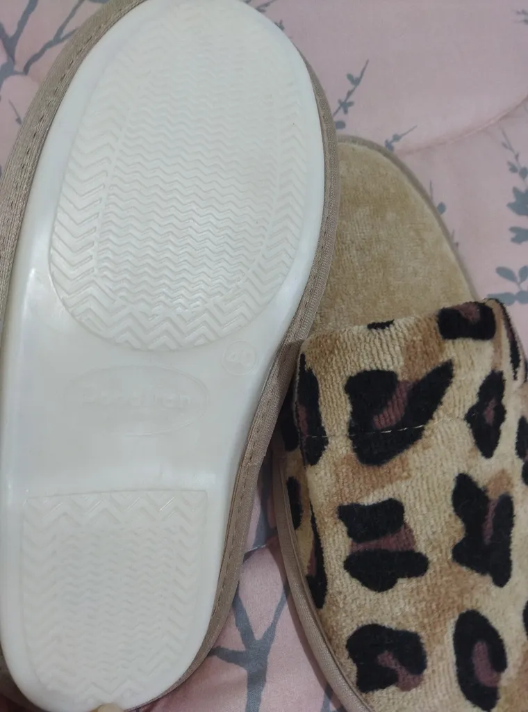 دمپایی حوله ای پودایران مدل پلنگی