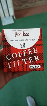 فیلتر قهوه مدل کاغذی  اسپرسو  سایز  60  بسته  100  عددی