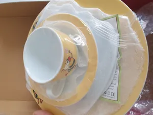 تجریه خرید سرویس غذاخوری 5 پارچه کودک چینی زرین ایران مدل Bumble bee درجه سه