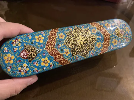 قلمدان خاتم کاری مدل کشویی کد 20