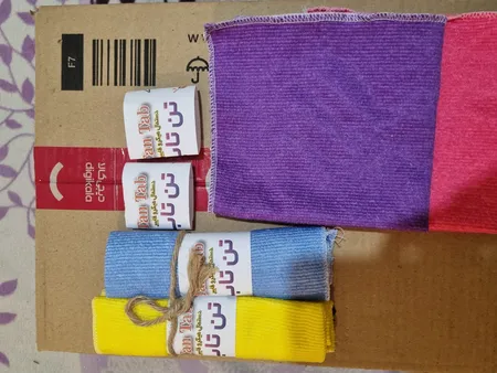 دستمال نظافت مدل میکرو فایبر بسته 4 عددی