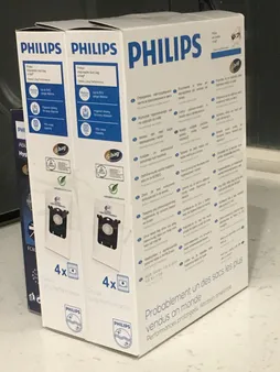 پاکت جاروبرقی مدل فیلیپس دو بسته 4 عددى همراه فیلتر مناسب جاروبرقى هاى فيليپس الكترولوكس و آاگ