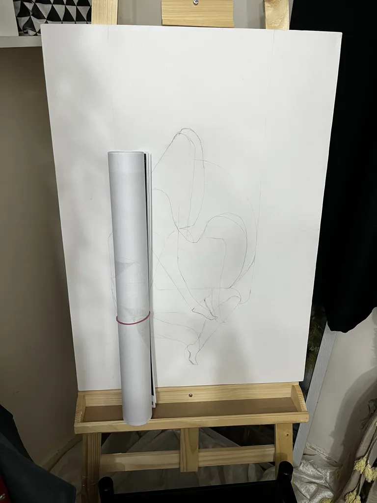 سه پایه بوم نقاشی آرتا مدل تک شیار کد B1