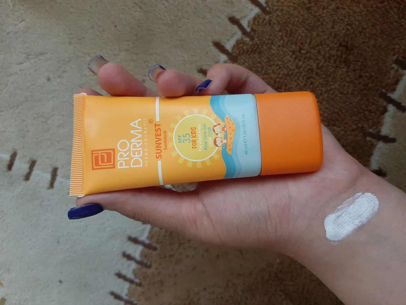 کرم ضد آفتاب کودک پرودرما مدل Sunvest حجم 40 میلی لیتر