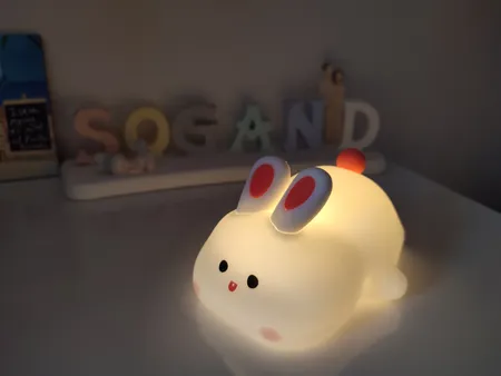 چراغ خواب کودک طرح خرگوش مدل K-1153