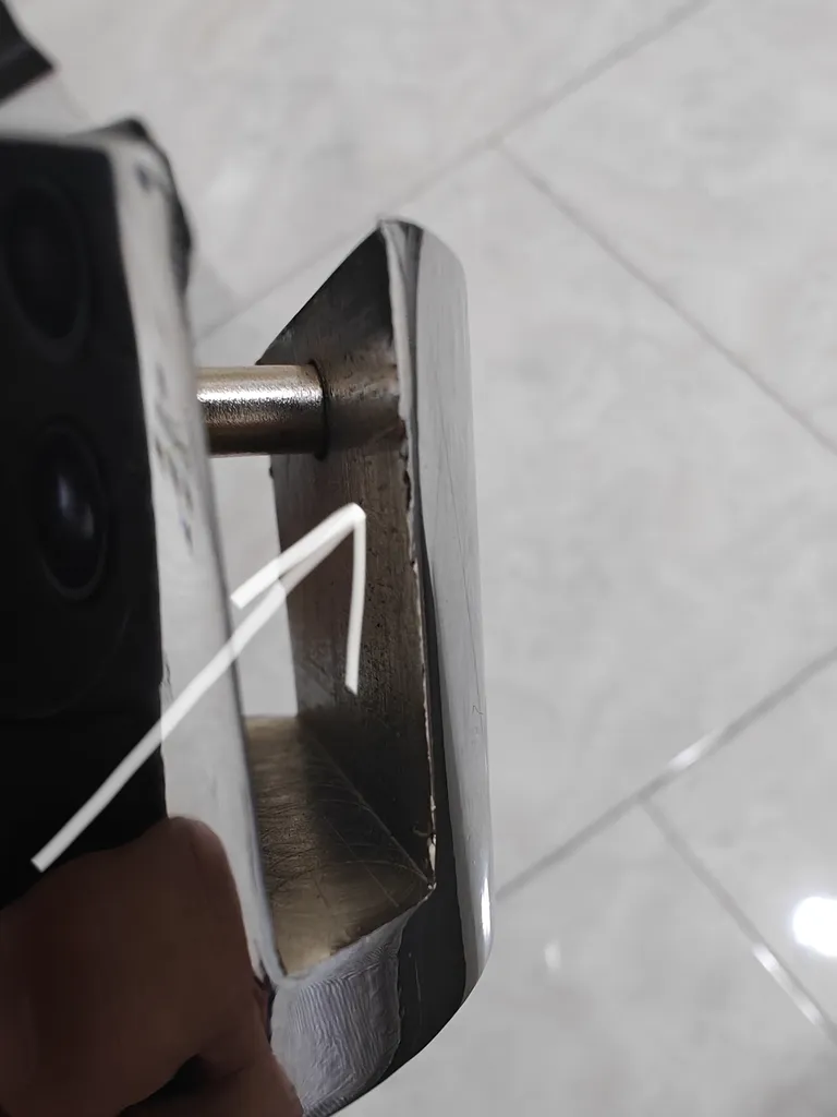 قفل دیسکی موتور سیکلت سه قاف مدل گرد ANTIACID