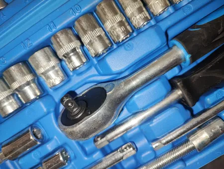 مجموعه 46 عددی آچار و سری بکس باس کد 46s