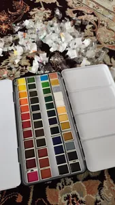 تجریه خرید آبرنگ 48 رنگ مونگیو مدل half size