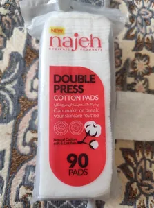 تجریه خرید پد پاک کننده آرایش صورت ناژه مدل پنبه‌ای کد 02 بسته 90 عددی