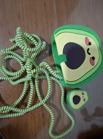 محافظ کابل وال کیس طرح اواکادو به همراه محافظ شارژر دیواری 25 وات سامسونگ مجموعه 4 عددی