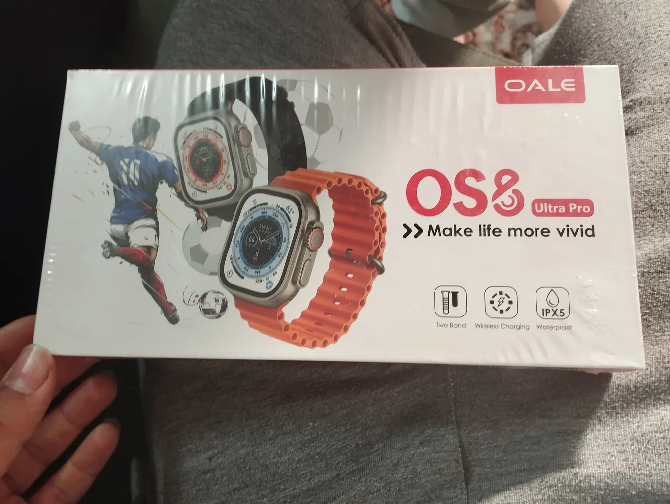 ساعت هوشمند اوآلی مدل OS8 Ultra Pro دارای قابلیت های صفحه نمایش رنگی، صفحه نمایش لمسی، کنترل موسیقی (Music Player) بند سیلیکون