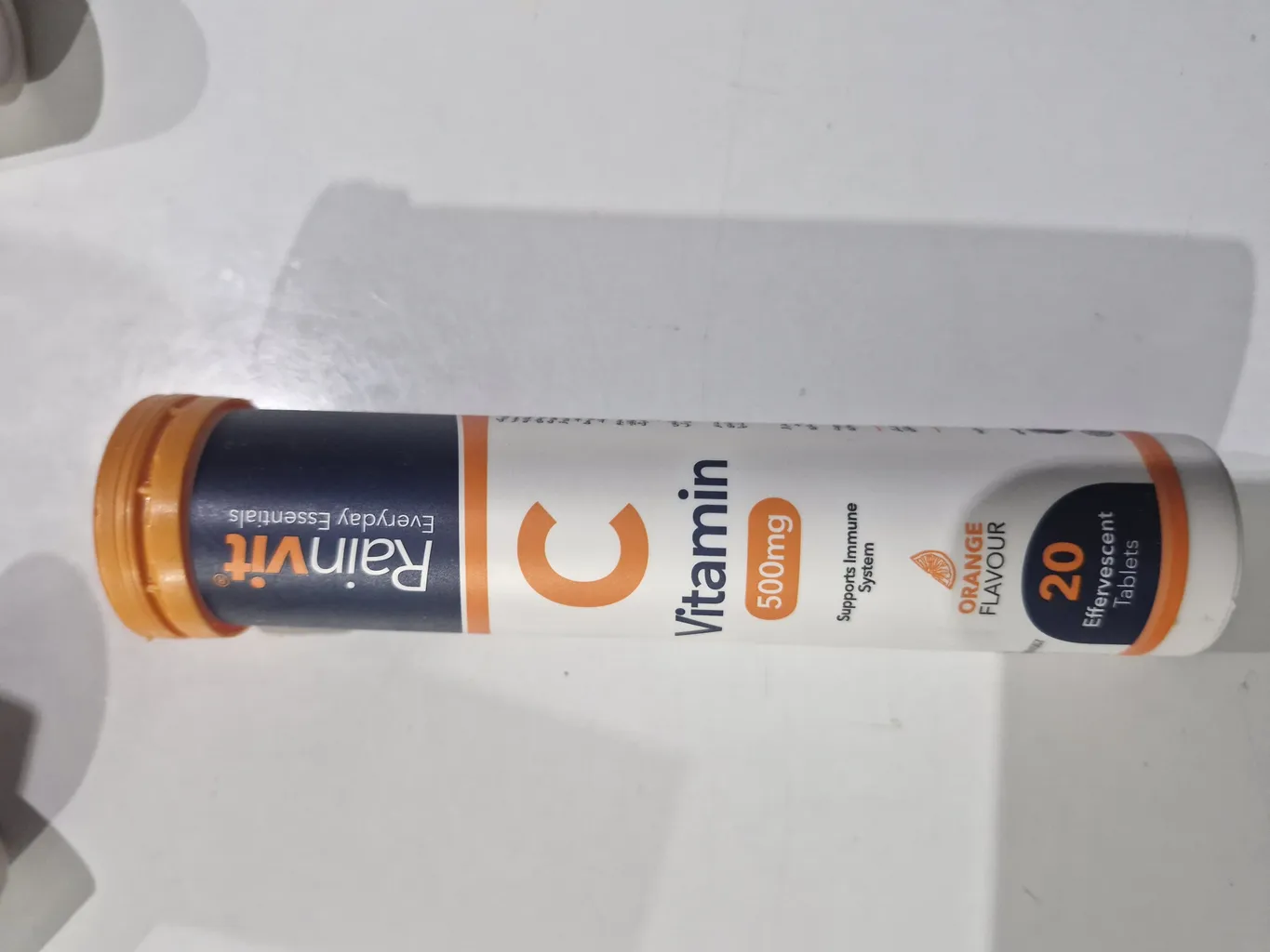 قرص جوشان ویتامین ث 500 میلی گرم رین ویت بسته 20 عددی