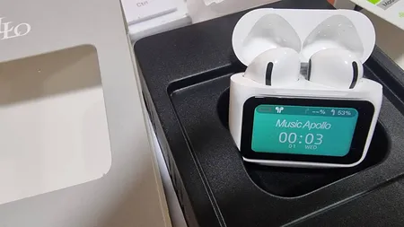 هدفون بلوتوثی موزیک آپولو مدل INCLUDED TWS100 DISPLAY