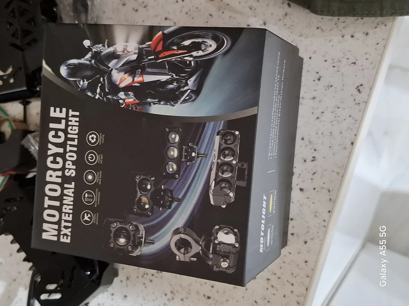 پروژکتور آفرودی موتور سیکلت و خودرو مدل 3 لنز بسته 2 عددی