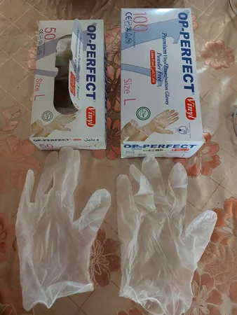 دستکش وینیل اپی پرفکت مدل 100 سایز لارج بسته 100 عددی