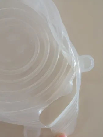 درپوش ظرف مدل سیلیکونی مجموعه 6 عددی