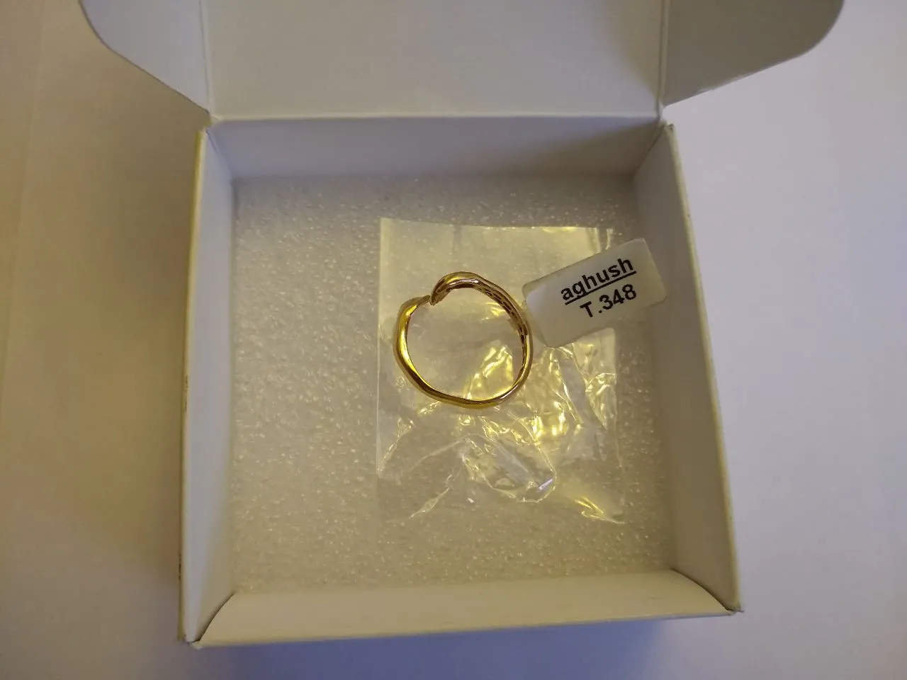 انگشتر طلا 18 عیار زنانه کاپانی مدل آغوش کد kr004