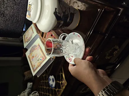 نعلبکی شرکت صنایع چینی تقدیس مدل شهرزاد بسته 6 عددی