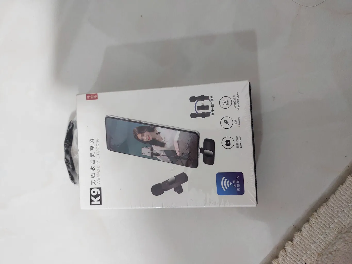 میکروفن یقه ای بی سیم مدل K9 Dual Type-C بسته 2 عددی