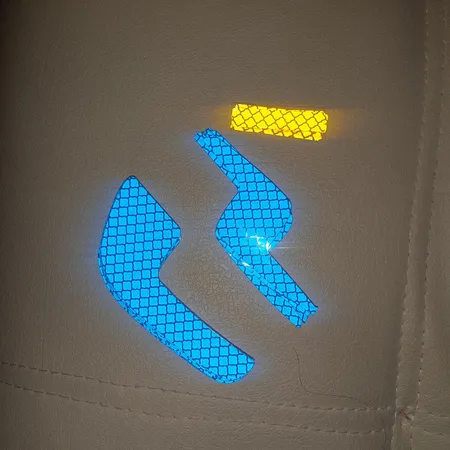 برچسب شبرنگ دوچرخه رفلکتور کد zy8 بسته 8 عددی