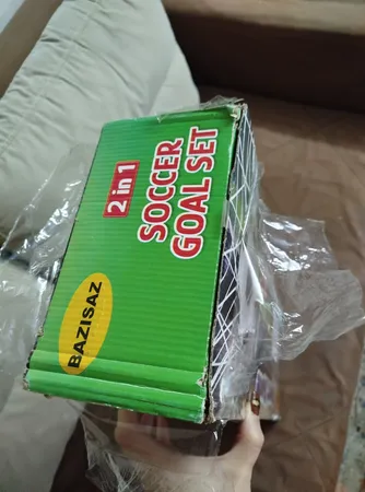 دروازه بازی فوتبال مدل سایز بزرگ بسته دو عددی به همراه توپ