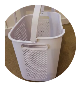 تجریه خرید سبد رخت چرک لیمون مدل بافت