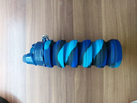 قمقمه دوچرخه مدل سیلیکونی تاشو گنجایش 0.5 لیتر