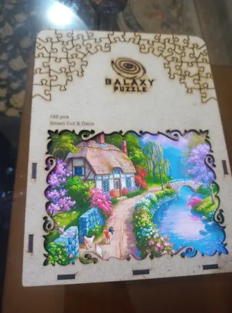 پازل 166 تکه گلکسی طرح کلبه کد 123