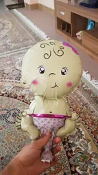 بادکنک فویلی طرح دختر سایز 120