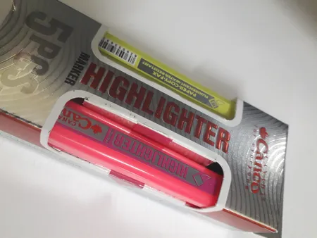 ماژیک علامت گذار کنکو کد HL05 بسته 5 عددی