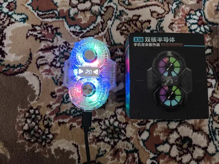 خنک کننده گوشی موبایل مدل دوفن کد X38-PUBG
