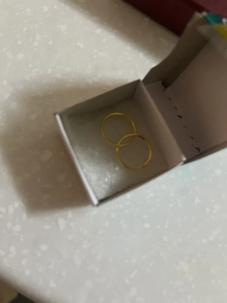 گوشواره طلا زنانه دست اول کم اجرت زرالتون مدل حلقه ای ساده کد S