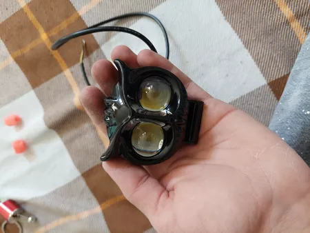 پروژکتور دو کنتاکت خودرو کد eko 60 مدل جغدی فلزی