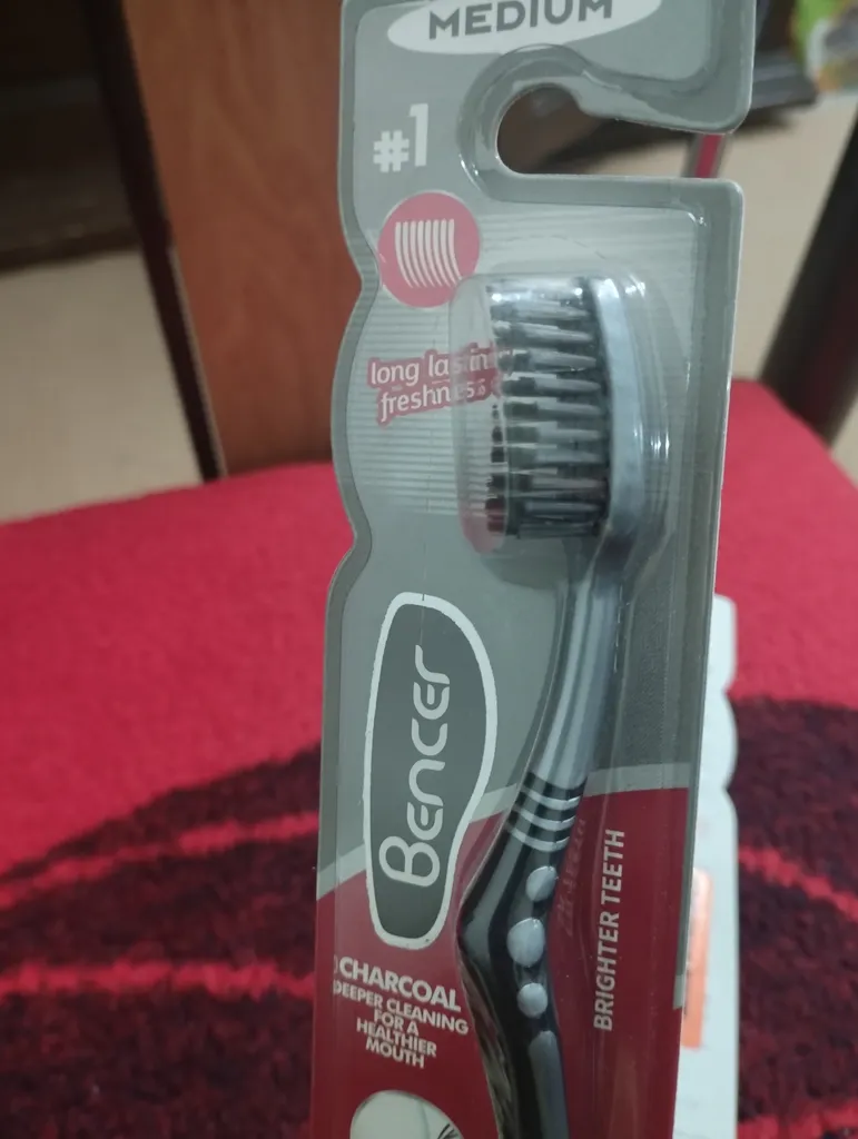 مسواک بنسر مدل Silver Charcoal با برس متوسط