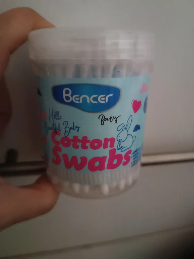 گوش پاک کن کودک بنسر مدل cotton swabs بسته 100 عددی