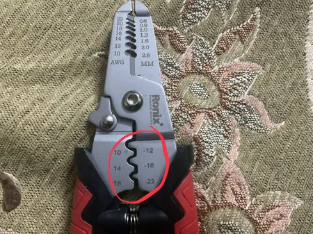 انبر سیم لخت کن رونیکس مدل RH-1820 سایز 7 اینچ