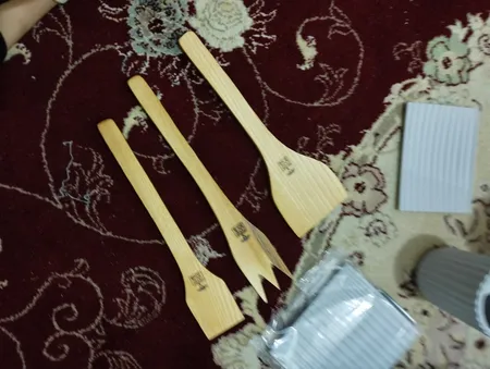 سرویس کفگیر و ملاقه 3 پارچه مدل wood