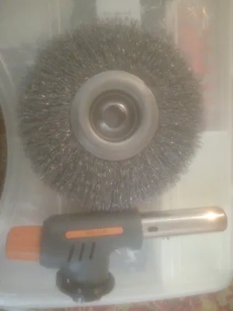 فرچه سیمی تخت صنعت براش  مدل AT - 125 سایز 125 میلی متر