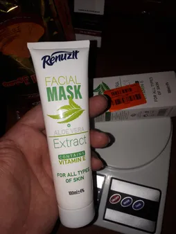 ماسک صورت رینوزیت مدل ALOE VERA حجم 100 میلی لیتر