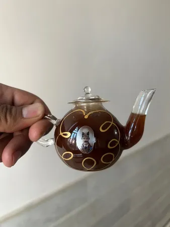 قوری زعفران طرح شاه عباسی کد M108