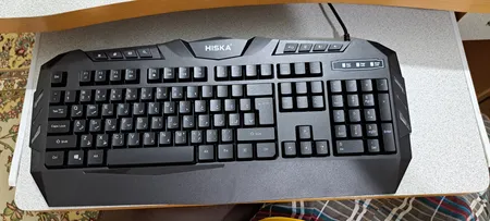 کیبورد گیمینگ هیسکا مدل HX-KEG400 RGB، سوییچ ممبران، Full-Size نورپردازی RGB